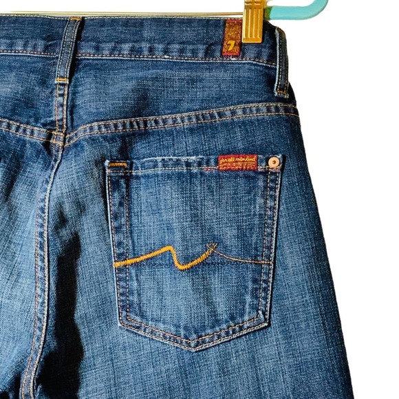 7 for all mankind EUC size 30 Bootcut denim jeans sz 30 - Picture 4 of 7